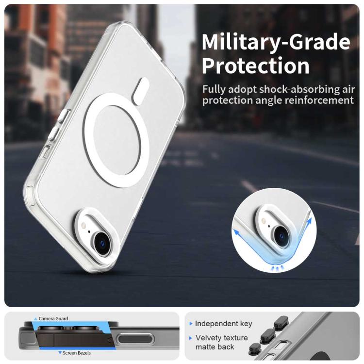 For iPhone 16e Candy Magsafe PC Hybrid TPU Phone Case(White) - free shipping - PMC TechLife - Order now!