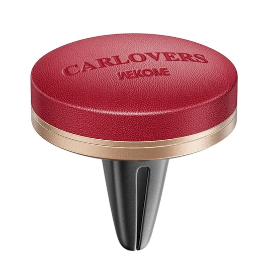 WEKOME WT-CA07 K-Captain Genuine Leather Solid Car Aroma Diffuser(Red) - Air Freshener by WK | Online Shopping South Africa | PMC Jewellery | Buy Now Pay Later Mobicred