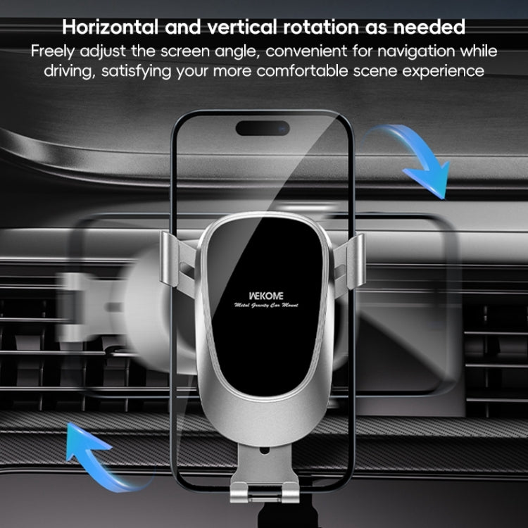 WEKOME WA-S58 K-Captain Metal Car Air Outlet Gravity Holder(Tarnish) - free shipping - PMC Jewellery - Order now!