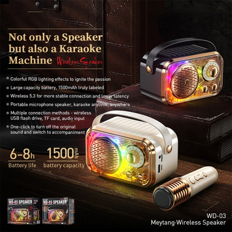 WEKOME WD-03 Meytang Karaoke Wireless Bluetooth Speaker(Black) - free shipping - PMC Jewellery - Order now!