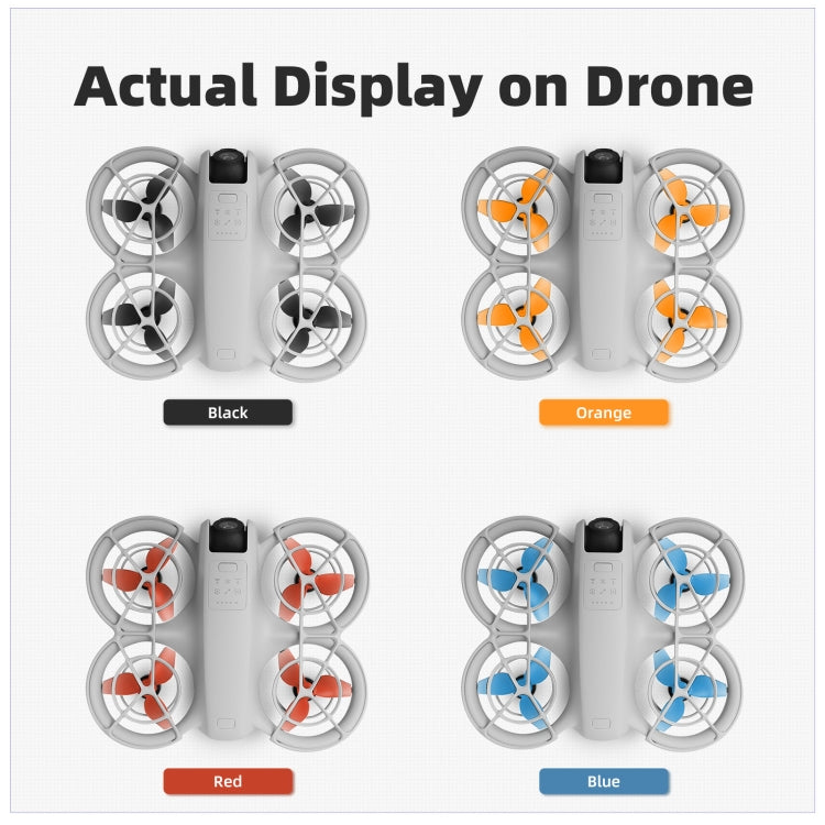 For DJI Neo Sunnylife 2016S Drone Color 3-Blade Propeller, Quantity:2 pairs(Orange) - free shipping - PMC TechLife - Order now!