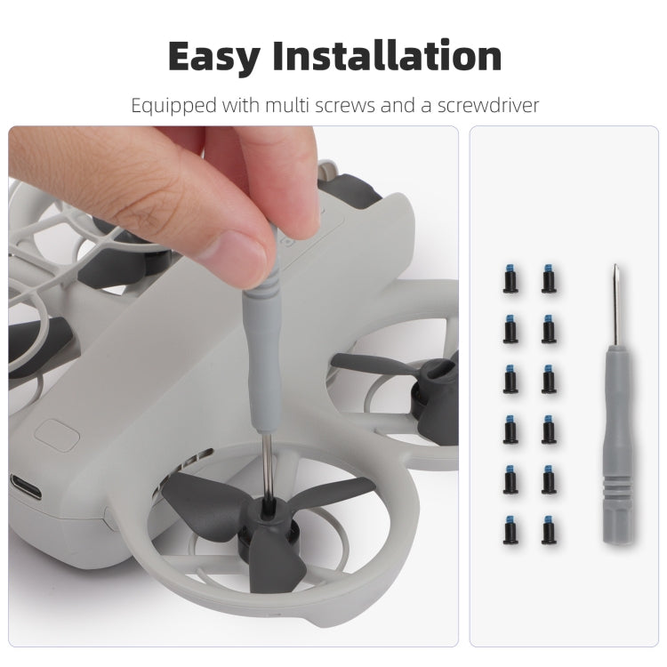 For DJI Neo Sunnylife 2016S Drone Color 3-Blade Propeller, Quantity:2 pairs(Black) - free shipping - PMC TechLife - Order now!