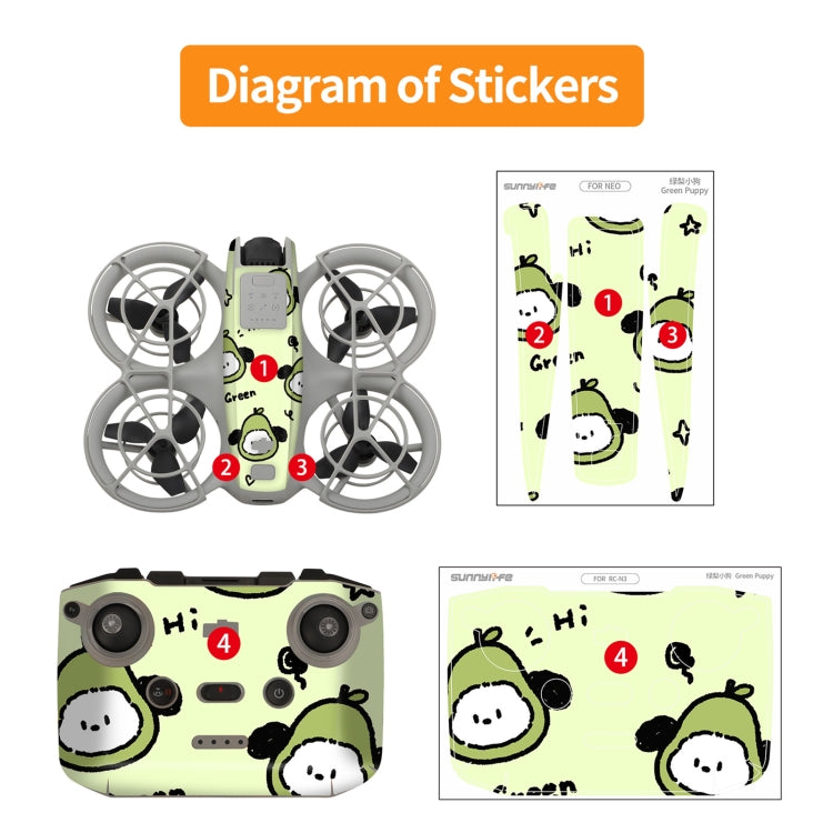 For DJI Neo Drone Body Remote Control Protective Sticker(Painting) - free shipping - PMC TechLife - Order now!