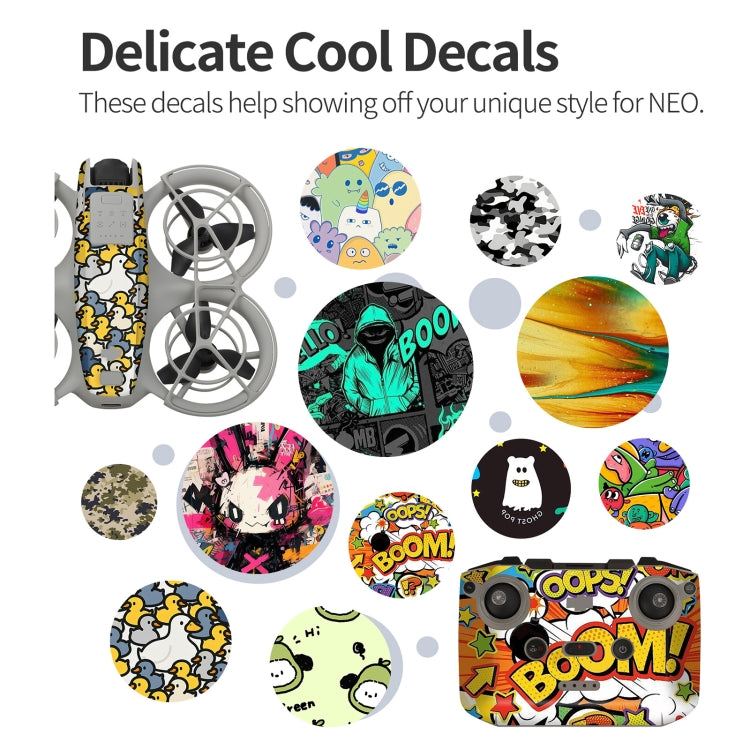 For DJI Neo 2pcs Combo Drone Body Protective Stickers(Desert Camo + Painting) - free shipping - PMC TechLife - Order now!