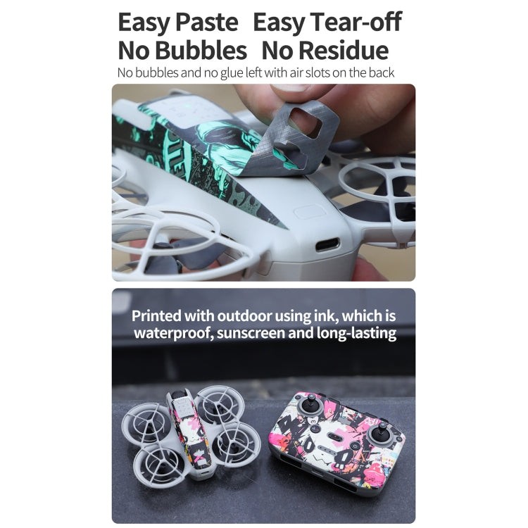 For DJI Neo 2pcs Combo Drone Body Protective Stickers(Graffiti Boom + Ghost Pop) - free shipping - PMC TechLife - Order now!