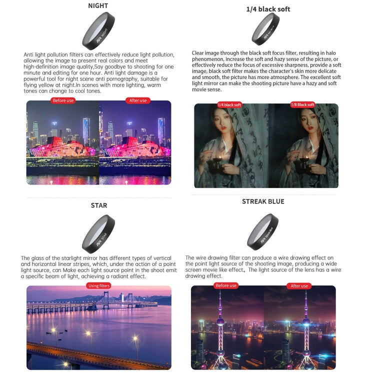 For DJI Neo JSR KB Series Drone Lens Filter, Filter:ND64 - free shipping - PMC TechLife - Order now!