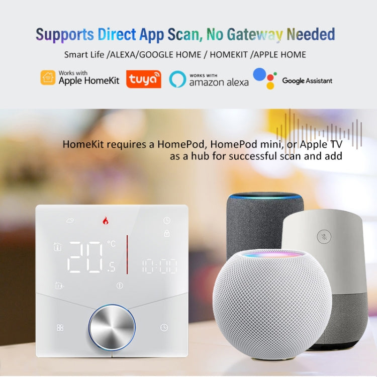 BHT-009GBLW-MT Electric Heating WiFi Smart Home LED Thermostat with Matter(Black) - Thermostat & Thermometer by PMC Jewellery | Online Shopping South Africa | PMC Jewellery | Buy Now Pay Later Mobicred
