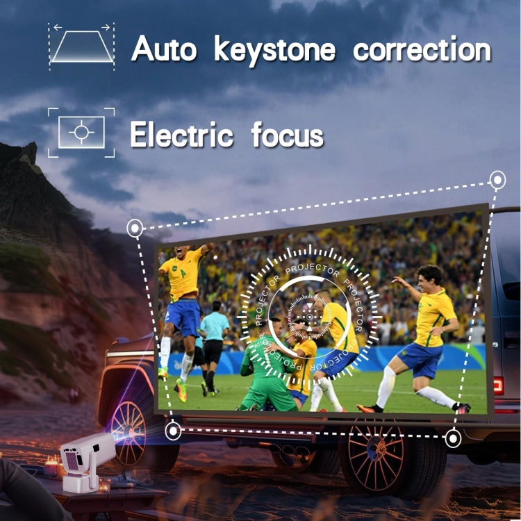 Y7S 720P Android 11 OS Portable Home WiFi Projector with Speaker, CPU:Allwinner H713(EU Plug) - Mini Projector by PMC Jewellery | Online Shopping South Africa | PMC Jewellery | Buy Now Pay Later Mobicred