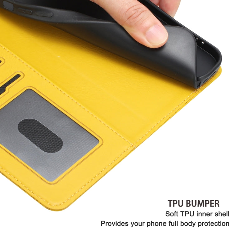 For iPhone 16e Floral Embossed Pattern Leather Phone Case(Yellow) - iPhone 16e Cases by PMC TechLife | Online Shopping South Africa | PMC TechLife | Buy Now Pay Later Mobicred