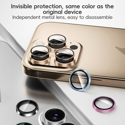 For iPhone 16 Pro / 16 Pro Max AR Eagle Eye Phone Lens Film(Gold) - iPhone 16 Pro Max Tempered Glass by ZGA | Online Shopping South Africa | PMC Jewellery | Buy Now Pay Later Mobicred