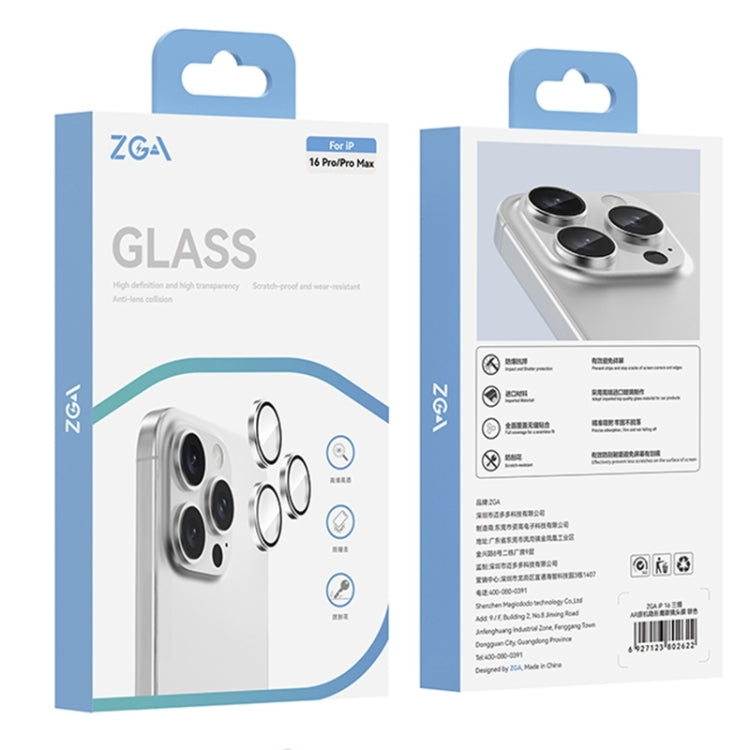 For iPhone 16 Pro / 16 Pro Max AR Eagle Eye Phone Lens Film(Gray) - iPhone 16 Pro Max Tempered Glass by ZGA | Online Shopping South Africa | PMC Jewellery | Buy Now Pay Later Mobicred