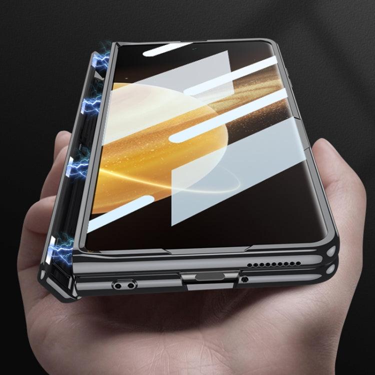 For Honor Magic V3 GKK Integrated Magnetic Fold Hinge AG Phantom Shockproof Phone Case(Black) - free shipping - PMC Jewellery - Order now!