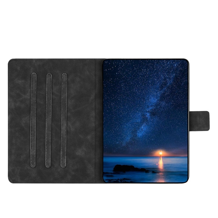 For Lenovo Tab M11 / Xiaoxin Pad 2024 Embossed Couple Cat Smart Tablet Leather Case(Black) - Lenovo by PMC Jewellery | Online Shopping South Africa | PMC Jewellery | Buy Now Pay Later Mobicred