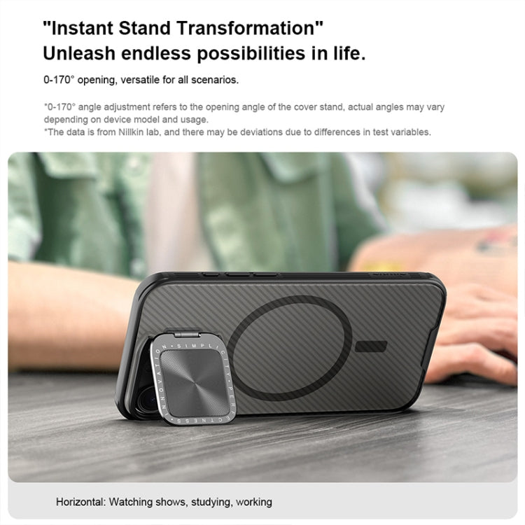 For iPhone 16 Pro Max NILLKIN CamShield Prop MagSafe Magnetic Translucent PC Phone Case(Black) - free shipping - PMC Jewellery - Order now!