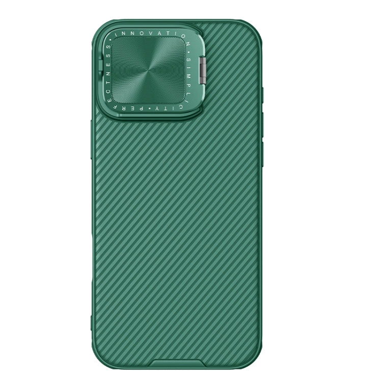 For iPhone 16 Pro Max NILLKIN Black Mirror Prop CD Texture Mirror Phone Case(Green) - free shipping - PMC Jewellery - Order now!