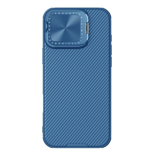 For iPhone 16 Pro NILLKIN Black Mirror Prop CD Texture Mirror Phone Case(Blue) - iPhone 16 Pro Cases by NILLKIN | Online Shopping South Africa | PMC Jewellery | Buy Now Pay Later Mobicred