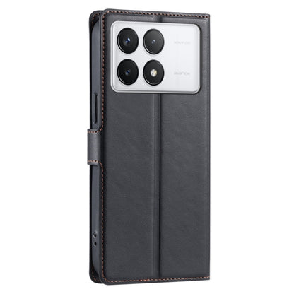 For Redmi K70 Voltage Ultra-thin Dot Leather Phone Case(Black) - K70 Cases by PMC Jewellery | Online Shopping South Africa | PMC Jewellery | Buy Now Pay Later Mobicred