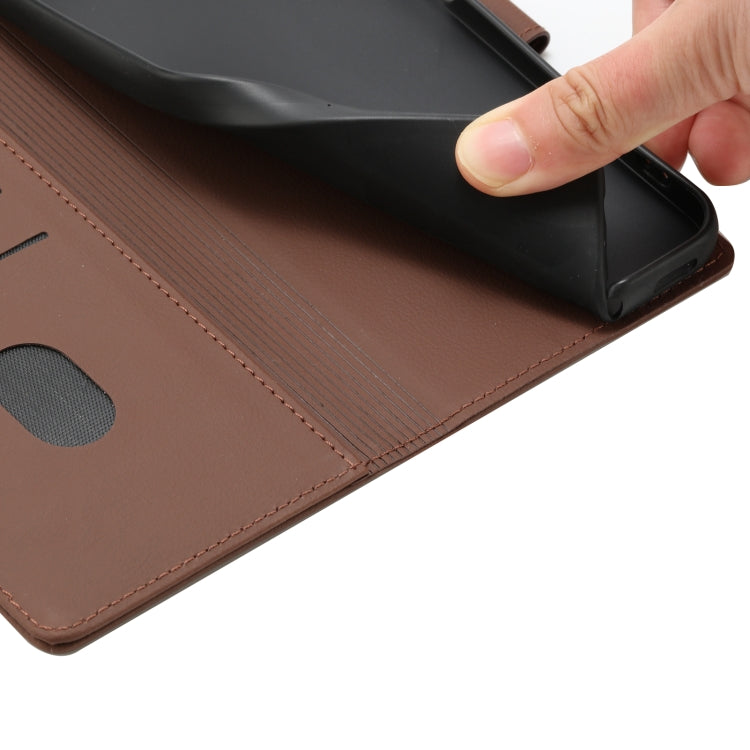 For Samsung Galaxy S25+ 5G Cartoon Elephant Embossed Leather Phone Case(Brown) - Galaxy S25+ 5G Cases by PMC Jewellery | Online Shopping South Africa | PMC Jewellery | Buy Now Pay Later Mobicred