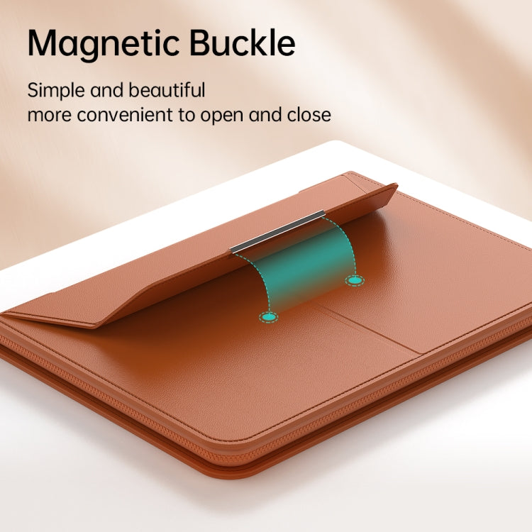 Multifunctional Laptop PU Magnetic Stand Split Liner Bag with Mouse Pad Function, Size:13-14 inch(Rose Gold) - 13.3 inch by PMC Jewellery | Online Shopping South Africa | PMC Jewellery | Buy Now Pay Later Mobicred