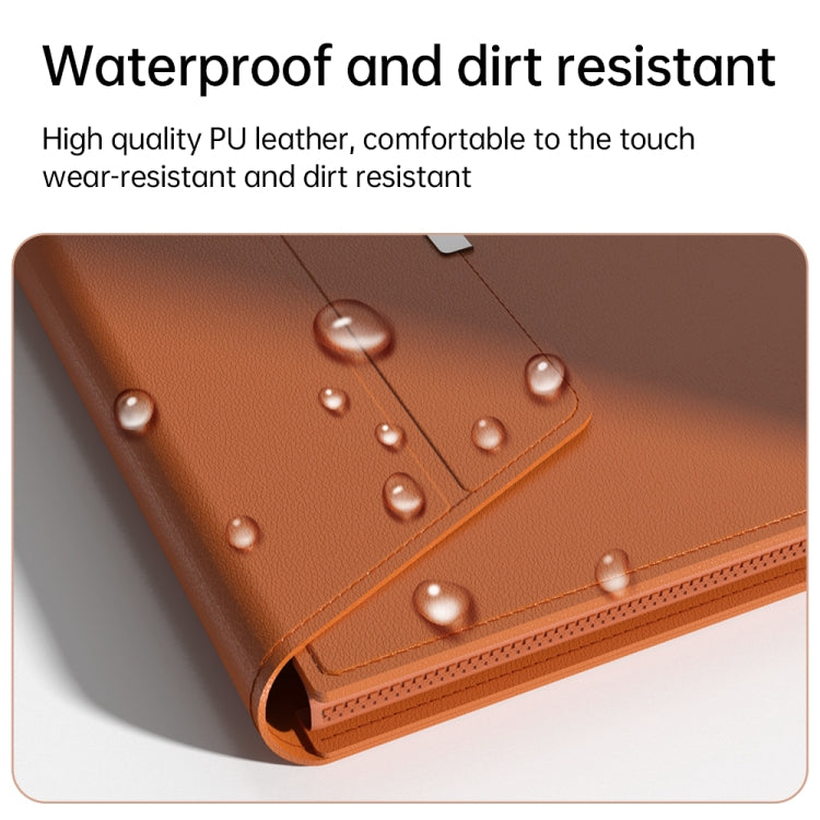 Multifunctional Laptop PU Magnetic Stand Split Liner Bag with Mouse Pad Function, Size:13-14 inch(Rose Gold) - 13.3 inch by PMC Jewellery | Online Shopping South Africa | PMC Jewellery | Buy Now Pay Later Mobicred