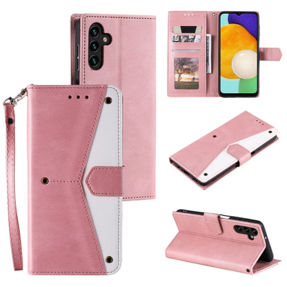 For Samsung Galaxy S25+ 5G Nail Skin Feel Stitching Calf Texture Leather Phone Case(Rose Gold) - Galaxy S25+ 5G Cases by PMC Jewellery | Online Shopping South Africa | PMC Jewellery | Buy Now Pay Later Mobicred