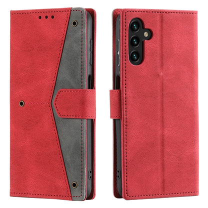 For Samsung Galaxy S25+ 5G Nail Skin Feel Stitching Calf Texture Leather Phone Case(Red) - Galaxy S25+ 5G Cases by PMC Jewellery | Online Shopping South Africa | PMC Jewellery | Buy Now Pay Later Mobicred