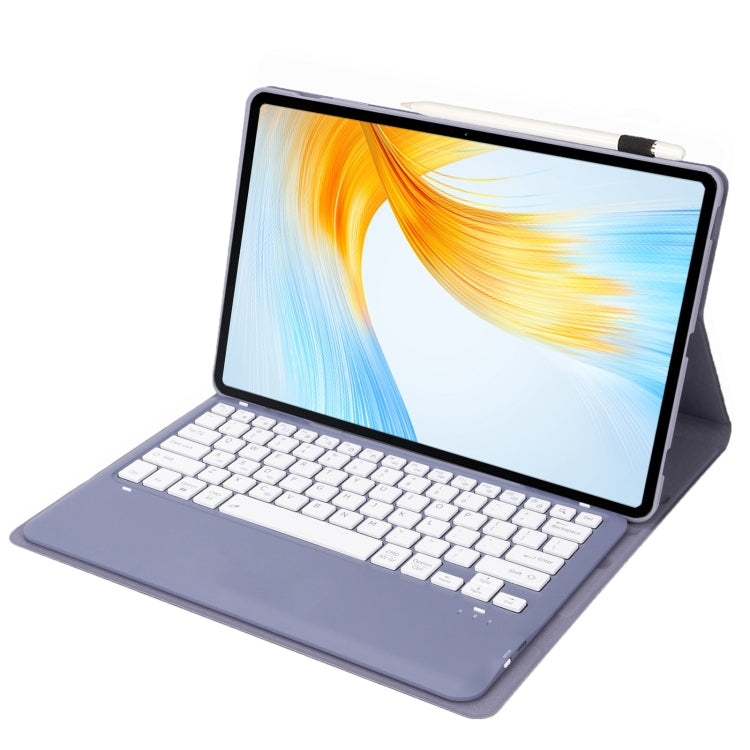 For Huawei MatePad Air 12 2024 Ultra-thin Detachable Bluetooth Keyboard Leather Tablet Case(Lavender White) - Huawei Keyboard by PMC Jewellery | Online Shopping South Africa | PMC Jewellery | Buy Now Pay Later Mobicred