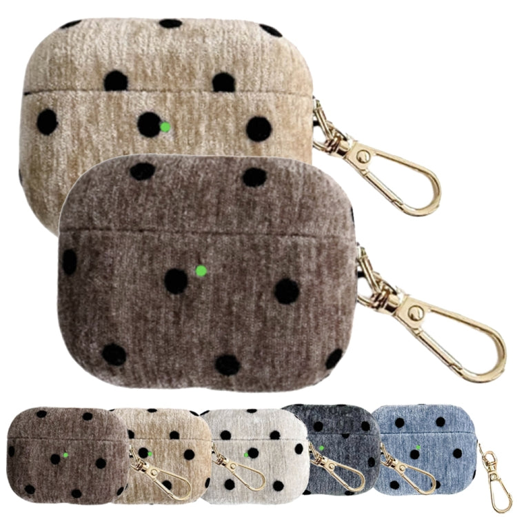 For AirPods 4 Velvet Cloth + PC Headset Shockproof Case(White) - For AirPods 4 by PMC Jewellery | Online Shopping South Africa | PMC Jewellery | Buy Now Pay Later Mobicred