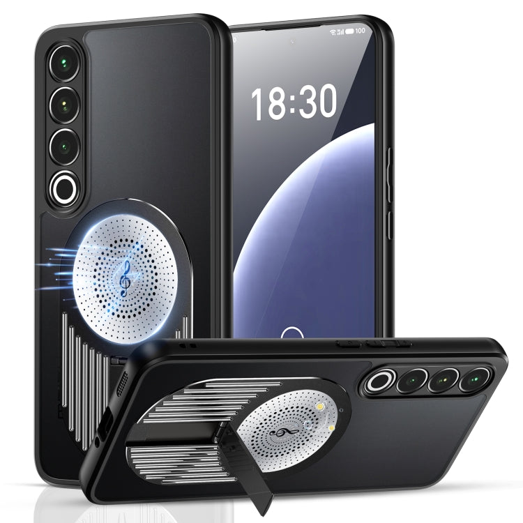 For Meizu 20 Pro Heat Dissipation Aromatherapy MagSafe Holder Phone Case(Black) - Meizu by PMC TechLife | Online Shopping South Africa | PMC TechLife | Buy Now Pay Later Mobicred