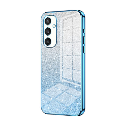 For Samsung Galaxy S25 5G Gradient Glitter Powder Electroplated Phone Case(Blue) - Galaxy S25 5G Cases by PMC Jewellery | Online Shopping South Africa | PMC Jewellery | Buy Now Pay Later Mobicred