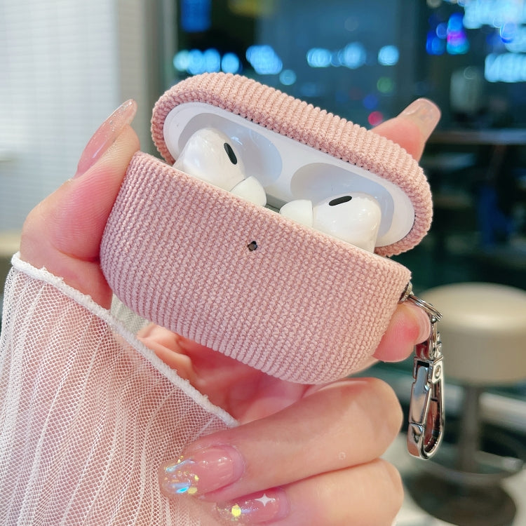 For AirPods 3 Corduroy Cloth Pattern Earphone Protective Case(Sky Blue) - For AirPods 3 by PMC Jewellery | Online Shopping South Africa | PMC Jewellery | Buy Now Pay Later Mobicred