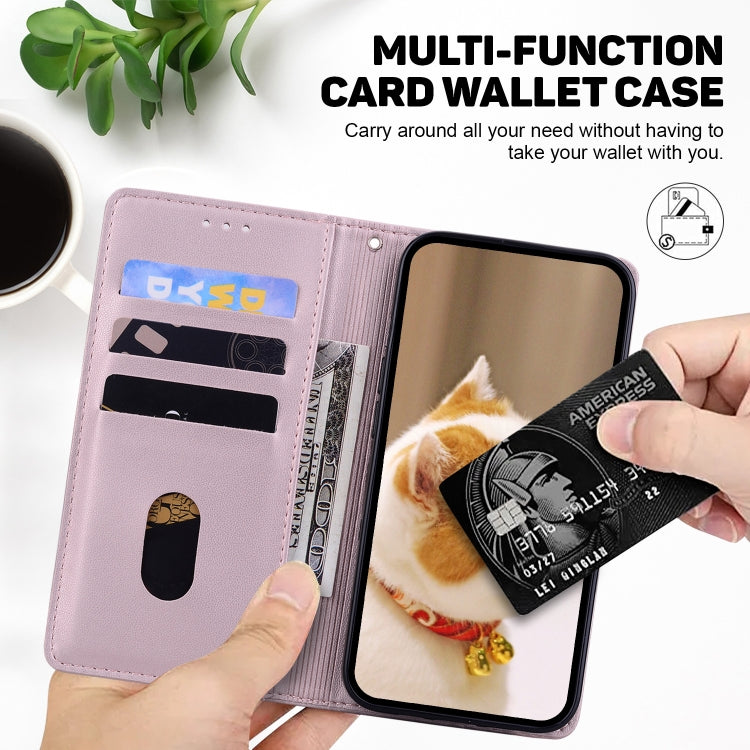 For Tecno Spark Go 2024 / 20 / 20C Cute Cats RFID Leather Phone Case(Rose Gold) - Tecno Cases by PMC Jewellery | Online Shopping South Africa | PMC Jewellery | Buy Now Pay Later Mobicred