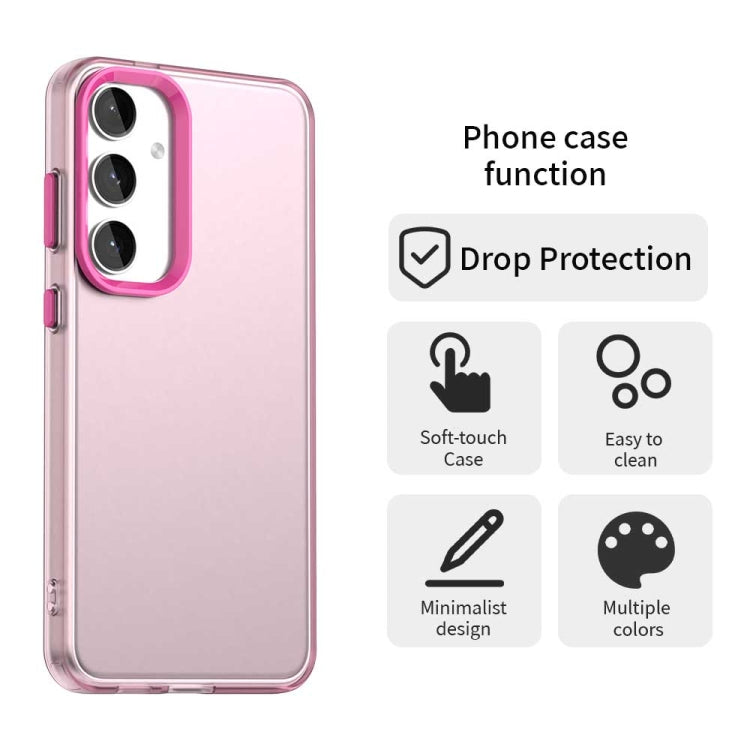 For Samsung Galaxy S25 5G Candy PC Hybrid TPU Shockproof Phone Case(Red) - Galaxy S25 5G Cases by PMC Jewellery | Online Shopping South Africa | PMC Jewellery | Buy Now Pay Later Mobicred