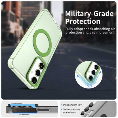 For Samsung Galaxy S25 5G Candy Magsafe PC Hybrid TPU Phone Case(Green) - Galaxy S25 5G Cases by PMC Jewellery | Online Shopping South Africa | PMC Jewellery | Buy Now Pay Later Mobicred