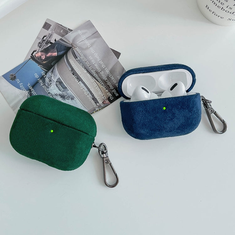 For AirPods Pro 2 Turn Fur Bluetooth Earphone PC Protective Case(Green) - free shipping - PMC Jewellery - Order now!