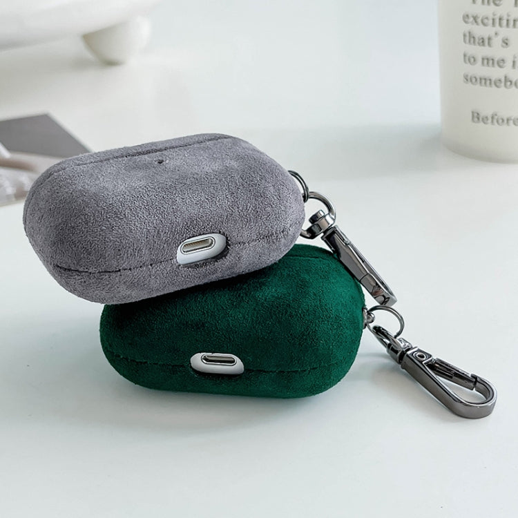 For AirPods Pro Turn Fur Bluetooth Earphone PC Protective Case(Grey) - For AirPods Pro by PMC Jewellery | Online Shopping South Africa | PMC Jewellery | Buy Now Pay Later Mobicred