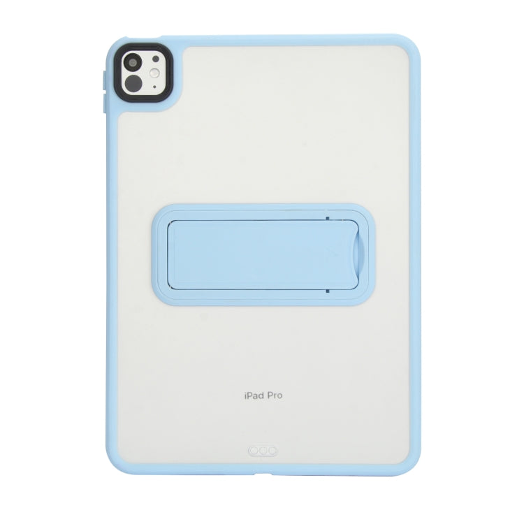 For iPad Pro 11 2024 Skin Feel Holder PC Hybrid TPU Tablet Case(Light Blue) - iPad Pro 11 2024 Cases by PMC Jewellery | Online Shopping South Africa | PMC Jewellery | Buy Now Pay Later Mobicred