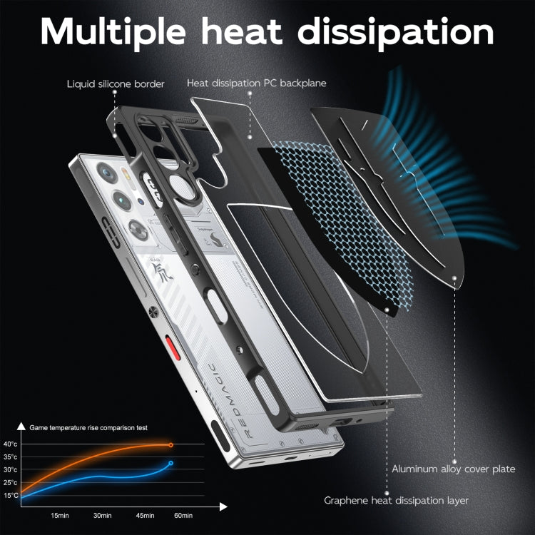 For ZTE nubia Red Magic 9 Pro / 9S Pro Cooling 3 in 1 Phone Case(Black) - ZTE Cases by PMC TechLife | Online Shopping South Africa | PMC TechLife | Buy Now Pay Later Mobicred