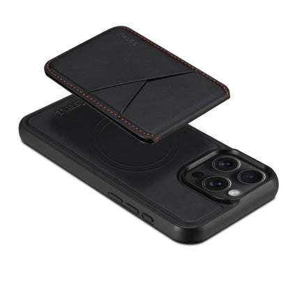 For iPhone 16 Plus ESEBLE E3 Plain Texture Card Slots MagSafe RFID Leather Case(Black) - iPhone 16 Plus Cases by ESEBLE | Online Shopping South Africa | PMC Jewellery | Buy Now Pay Later Mobicred