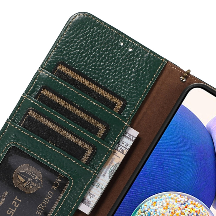 For Honor Play 60 Plus Genuine Leather Litchi Texture RFID Leather Phone Case(Green) - free shipping - PMC TechLife - Order now!