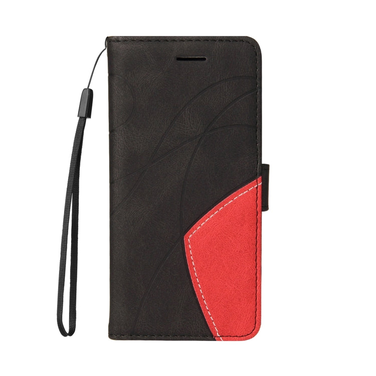 For Samsung Galaxy S25+ / S24+ 5G Dual-color Splicing Flip Leather Phone Case(Black) - Galaxy S25+ 5G Cases by PMC Jewellery | Online Shopping South Africa | PMC Jewellery | Buy Now Pay Later Mobicred