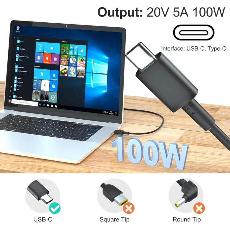 100W 20V 5A USB Type-C Plug Laptop Notebook Power Adapter For ASUS, Plug:EU Plug - For Asus by PMC Jewellery | Online Shopping South Africa | PMC Jewellery | Buy Now Pay Later Mobicred