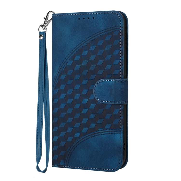 For Samsung Galaxy S25+ 5G YX0060 Elephant Head Embossed Phone Leather Case with Lanyard(Royal Blue) - Galaxy S25+ 5G Cases by PMC Jewellery | Online Shopping South Africa | PMC Jewellery | Buy Now Pay Later Mobicred