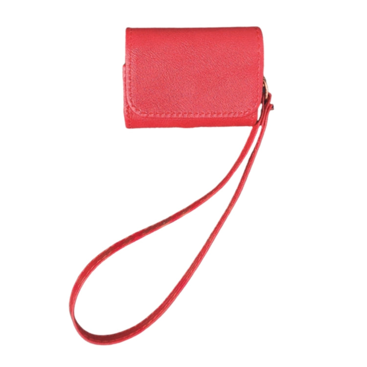 For AirPods 3 Cowhide Texture PU Headset Shockproof Case(Red) - For AirPods 3 by PMC Jewellery | Online Shopping South Africa | PMC Jewellery | Buy Now Pay Later Mobicred