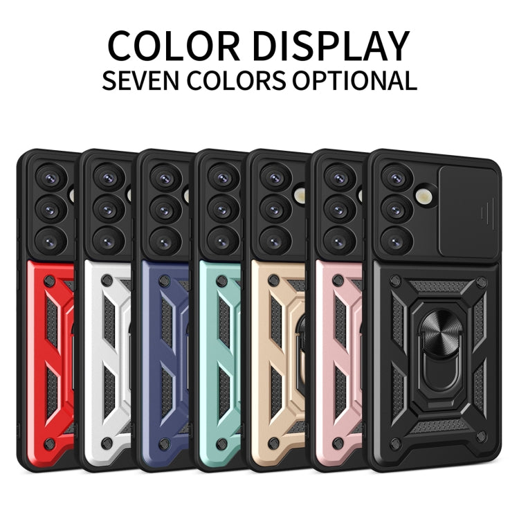 For Samsung Galaxy S25 5G Sliding Camera Cover Design TPU+PC Phone Case(Blue) - Galaxy S25 5G Cases by PMC Jewellery | Online Shopping South Africa | PMC Jewellery | Buy Now Pay Later Mobicred