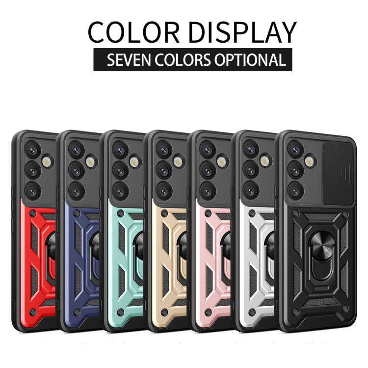 For Samsung Galaxy S25+ 5G Sliding Camera Cover Design TPU+PC Phone Case(Black) - Galaxy S25+ 5G Cases by PMC Jewellery | Online Shopping South Africa | PMC Jewellery | Buy Now Pay Later Mobicred