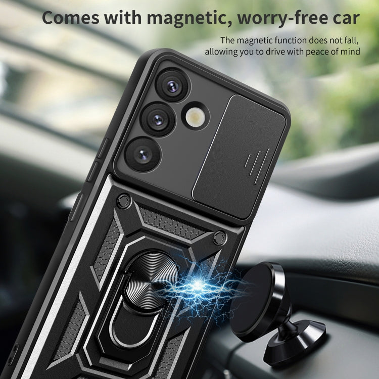 For Samsung Galaxy S25+ 5G Sliding Camera Cover Design TPU+PC Phone Case(Blue) - Galaxy S25+ 5G Cases by PMC Jewellery | Online Shopping South Africa | PMC Jewellery | Buy Now Pay Later Mobicred