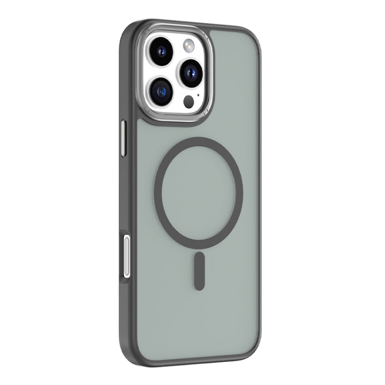 For iPhone 16 Pro Mutural Skin Feel Series Frosted MagSafe Magnetic Phone Case(Black) - iPhone 16 Pro Cases by Mutural | Online Shopping South Africa | PMC Jewellery | Buy Now Pay Later Mobicred