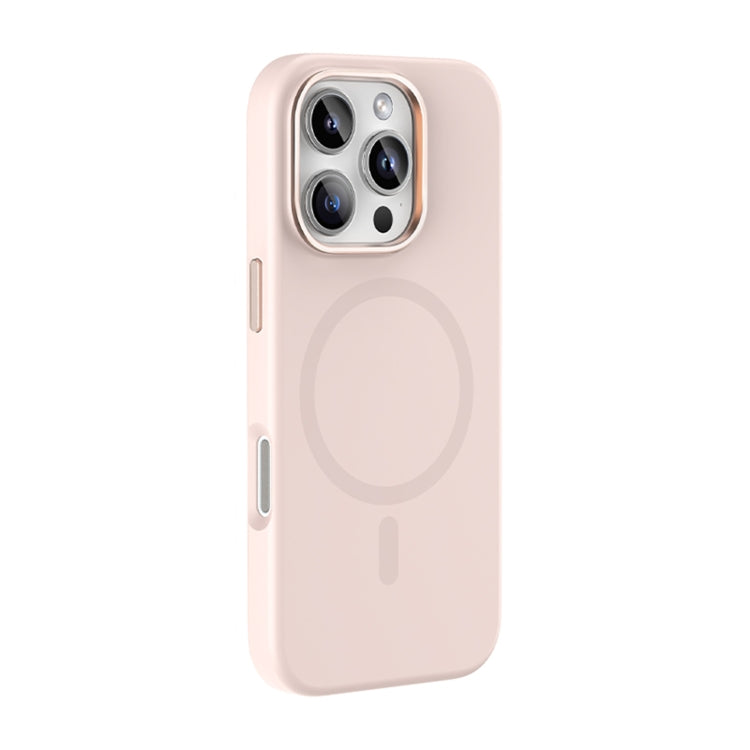 For iPhone 16 Pro Max Mutural Karen Series Liquid Silicone MagSafe Magnetic Phone Case(Pink) - iPhone 16 Pro Max Cases by Mutural | Online Shopping South Africa | PMC Jewellery | Buy Now Pay Later Mobicred