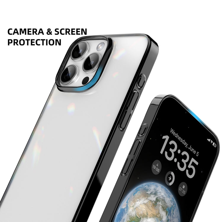 For iPhone 16 Pro Mutural Jiantou Series Electroplating Hybrid PC Phone Case(Grey) - iPhone 16 Pro Cases by Mutural | Online Shopping South Africa | PMC Jewellery | Buy Now Pay Later Mobicred